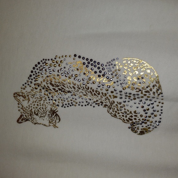 Alia Petite Size MP White Long Sleeve Women's Top Rhinestones Excel. Cond. - Picture 2 of 6